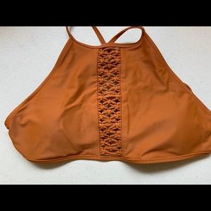 Burnt orange bathing suit top